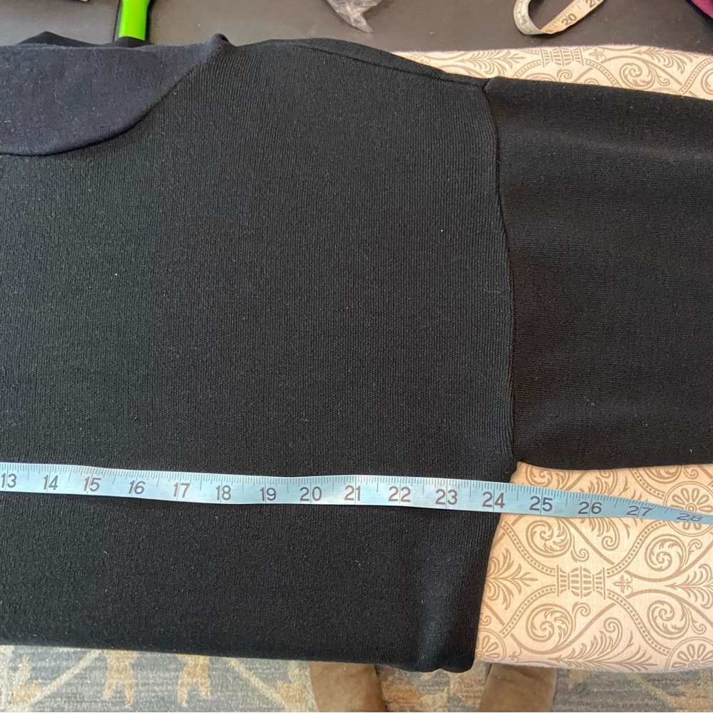Vintage 80s 90s 1045 Park Black Cowl Neck Sweater turtleneck XLarge XL - Picture 2 of 9